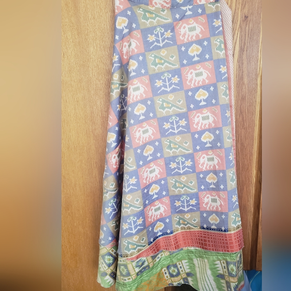 Silk Saree wrap skirt  NWT - Picture 3 of 3